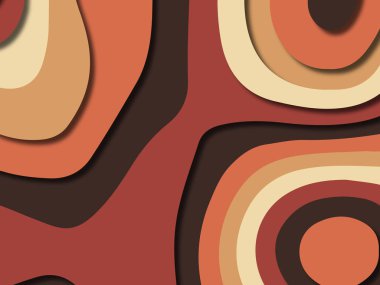 kağıt ile 3D arka plan şekilleri kesim. Soyut kağıt kitap kapağı için şablon arka plan bölmek. Kağıt arka plan kes. Soyut gerçekçi kağıt dekorasyon tasarımı için