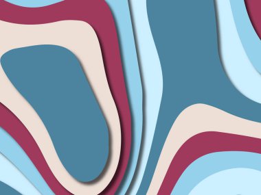 kağıt ile 3D arka plan şekilleri kesim. Soyut kağıt kitap kapağı için şablon arka plan bölmek. Kağıt arka plan kes. Soyut gerçekçi kağıt dekorasyon tasarımı için