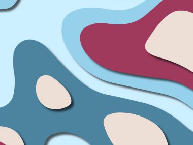 kağıt ile 3D arka plan şekilleri kesim. Soyut kağıt kitap kapağı için şablon arka plan bölmek. Kağıt arka plan kes. Soyut gerçekçi kağıt dekorasyon tasarımı için