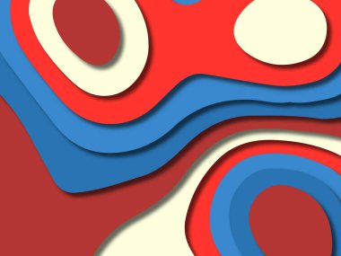 kağıt ile 3D arka plan şekilleri kesim. Soyut kağıt kitap kapağı için şablon arka plan bölmek. Kağıt arka plan kes. Soyut gerçekçi kağıt dekorasyon tasarımı için