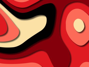 kağıt ile 3D arka plan şekilleri kesim. Soyut kağıt kitap kapağı için şablon arka plan bölmek. Kağıt arka plan kes. Soyut gerçekçi kağıt dekorasyon tasarımı için