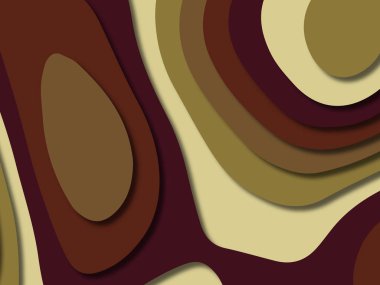 kağıt ile 3D arka plan şekilleri kesim. Soyut kağıt kitap kapağı için şablon arka plan bölmek. Kağıt arka plan kes. Soyut gerçekçi kağıt dekorasyon tasarımı için