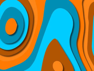 kağıt ile 3D arka plan şekilleri kesim. Soyut kağıt kitap kapağı için şablon arka plan bölmek. Kağıt arka plan kes. Soyut gerçekçi kağıt dekorasyon tasarımı için