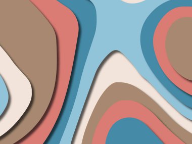 kağıt ile 3D arka plan şekilleri kesim. Soyut kağıt kitap kapağı için şablon arka plan bölmek. Kağıt arka plan kes. Soyut gerçekçi kağıt dekorasyon tasarımı için