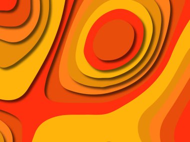 kağıt ile 3D arka plan şekilleri kesim. Soyut kağıt kitap kapağı için şablon arka plan bölmek. Kağıt arka plan kes. Soyut gerçekçi kağıt dekorasyon tasarımı için