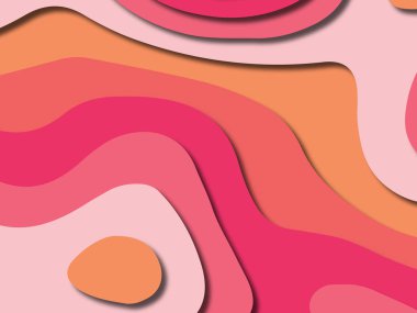 kağıt ile 3D arka plan şekilleri kesim. Soyut kağıt kitap kapağı için şablon arka plan bölmek. Kağıt arka plan kes. Soyut gerçekçi kağıt dekorasyon tasarımı için