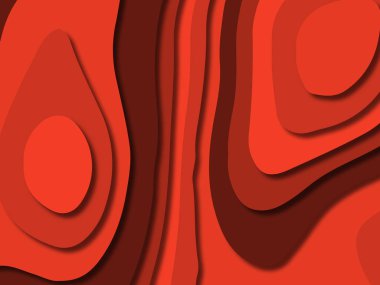 kağıt ile 3D arka plan şekilleri kesim. Soyut kağıt kitap kapağı için şablon arka plan bölmek. Kağıt arka plan kes. Soyut gerçekçi kağıt dekorasyon tasarımı için