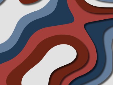 kağıt ile 3D arka plan şekilleri kesim. Soyut kağıt kitap kapağı için şablon arka plan bölmek. Kağıt arka plan kes. Soyut gerçekçi kağıt dekorasyon tasarımı için