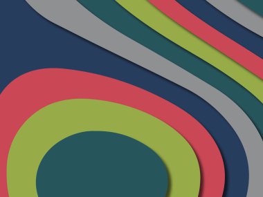 kağıt ile 3D arka plan şekilleri kesim. Soyut kağıt kitap kapağı için şablon arka plan bölmek. Kağıt arka plan kes. Soyut gerçekçi kağıt dekorasyon tasarımı için