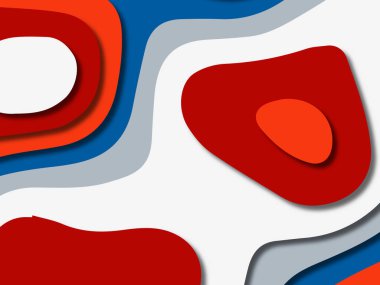 kağıt ile 3D arka plan şekilleri kesim. Soyut kağıt kitap kapağı için şablon arka plan bölmek. Kağıt arka plan kes. Soyut gerçekçi kağıt dekorasyon tasarımı için