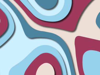 kağıt ile 3D arka plan şekilleri kesim. Soyut kağıt kitap kapağı için şablon arka plan bölmek. Kağıt arka plan kes. Soyut gerçekçi kağıt dekorasyon tasarımı için