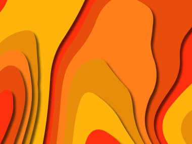 kağıt ile 3D arka plan şekilleri kesim. Soyut kağıt kitap kapağı için şablon arka plan bölmek. Kağıt arka plan kes. Soyut gerçekçi kağıt dekorasyon tasarımı için