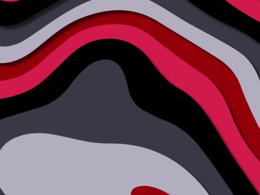 kağıt ile 3D arka plan şekilleri kesim. Soyut kağıt kitap kapağı için şablon arka plan bölmek. Kağıt arka plan kes. Soyut gerçekçi kağıt dekorasyon tasarımı için