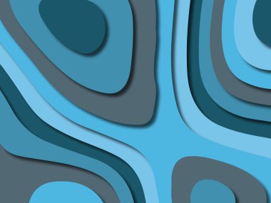 kağıt ile 3D arka plan şekilleri kesim. Soyut kağıt kitap kapağı için şablon arka plan bölmek. Kağıt arka plan kes. Soyut gerçekçi kağıt dekorasyon tasarımı için