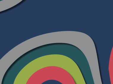 kağıt ile 3D arka plan şekilleri kesim. Soyut kağıt kitap kapağı için şablon arka plan bölmek. Kağıt arka plan kes. Soyut gerçekçi kağıt dekorasyon tasarımı için