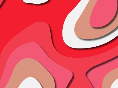 kağıt ile 3D arka plan şekilleri kesim. Soyut kağıt kitap kapağı için şablon arka plan bölmek. Kağıt arka plan kes. Soyut gerçekçi kağıt dekorasyon tasarımı için