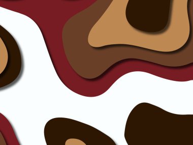 kağıt ile 3D arka plan şekilleri kesim. Soyut kağıt kitap kapağı için şablon arka plan bölmek. Kağıt arka plan kes. Soyut gerçekçi kağıt dekorasyon tasarımı için