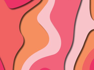 kağıt ile 3D arka plan şekilleri kesim. Soyut kağıt kitap kapağı için şablon arka plan bölmek. Kağıt arka plan kes. Soyut gerçekçi kağıt dekorasyon tasarımı için