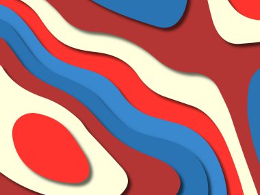 kağıt ile 3D arka plan şekilleri kesim. Soyut kağıt kitap kapağı için şablon arka plan bölmek. Kağıt arka plan kes. Soyut gerçekçi kağıt dekorasyon tasarımı için