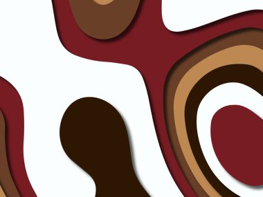 kağıt ile 3D arka plan şekilleri kesim. Soyut kağıt kitap kapağı için şablon arka plan bölmek. Kağıt arka plan kes. Soyut gerçekçi kağıt dekorasyon tasarımı için