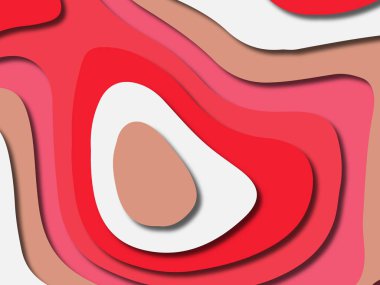 kağıt ile 3D arka plan şekilleri kesim. Soyut kağıt kitap kapağı için şablon arka plan bölmek. Kağıt arka plan kes. Soyut gerçekçi kağıt dekorasyon tasarımı için