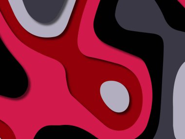 kağıt ile 3D arka plan şekilleri kesim. Soyut kağıt kitap kapağı için şablon arka plan bölmek. Kağıt arka plan kes. Soyut gerçekçi kağıt dekorasyon tasarımı için