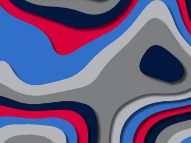 kağıt ile 3D arka plan şekilleri kesim. Soyut kağıt kitap kapağı için şablon arka plan bölmek. Kağıt arka plan kes. Soyut gerçekçi kağıt dekorasyon tasarımı için