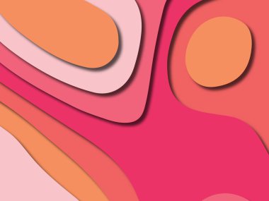 kağıt ile 3D arka plan şekilleri kesim. Soyut kağıt kitap kapağı için şablon arka plan bölmek. Kağıt arka plan kes. Soyut gerçekçi kağıt dekorasyon tasarımı için