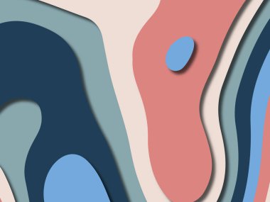 kağıt ile 3D arka plan şekilleri kesim. Soyut kağıt kitap kapağı için şablon arka plan bölmek. Kağıt arka plan kes. Soyut gerçekçi kağıt dekorasyon tasarımı için