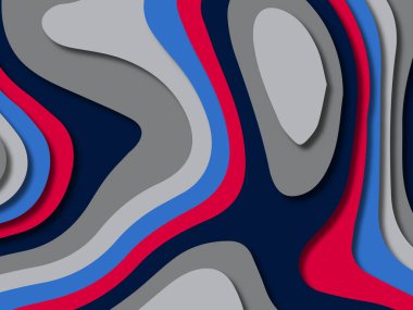 kağıt ile 3D arka plan şekilleri kesim. Soyut kağıt kitap kapağı için şablon arka plan bölmek. Kağıt arka plan kes. Soyut gerçekçi kağıt dekorasyon tasarımı için