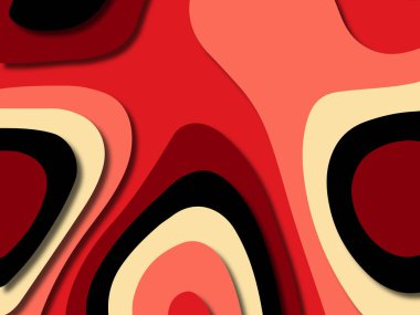 kağıt ile 3D arka plan şekilleri kesim. Soyut kağıt kitap kapağı için şablon arka plan bölmek. Kağıt arka plan kes. Soyut gerçekçi kağıt dekorasyon tasarımı için