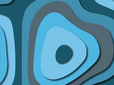 kağıt ile 3D arka plan şekilleri kesim. Soyut kağıt kitap kapağı için şablon arka plan bölmek. Kağıt arka plan kes. Soyut gerçekçi kağıt dekorasyon tasarımı için