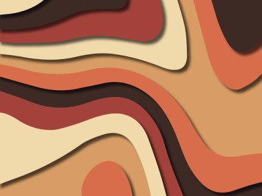 kağıt ile 3D arka plan şekilleri kesim. Soyut kağıt kitap kapağı için şablon arka plan bölmek. Kağıt arka plan kes. Soyut gerçekçi kağıt dekorasyon tasarımı için