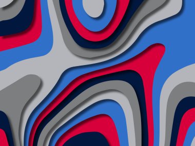 kağıt ile 3D arka plan şekilleri kesim. Soyut kağıt kitap kapağı için şablon arka plan bölmek. Kağıt arka plan kes. Soyut gerçekçi kağıt dekorasyon tasarımı için