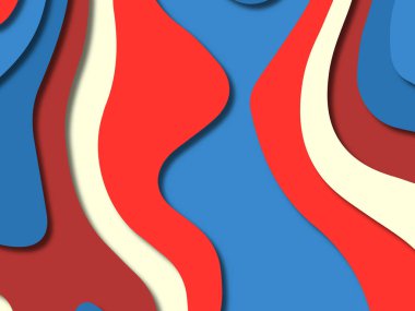 kağıt ile 3D arka plan şekilleri kesim. Soyut kağıt kitap kapağı için şablon arka plan bölmek. Kağıt arka plan kes. Soyut gerçekçi kağıt dekorasyon tasarımı için