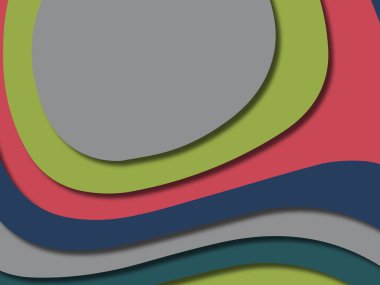 kağıt ile 3D arka plan şekilleri kesim. Soyut kağıt kitap kapağı için şablon arka plan bölmek. Kağıt arka plan kes. Soyut gerçekçi kağıt dekorasyon tasarımı için