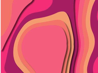 kağıt ile 3D arka plan şekilleri kesim. Soyut kağıt kitap kapağı için şablon arka plan bölmek. Kağıt arka plan kes. Soyut gerçekçi kağıt dekorasyon tasarımı için