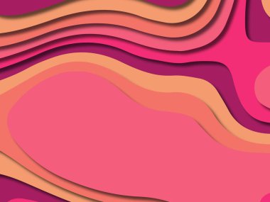 kağıt ile 3D arka plan şekilleri kesim. Soyut kağıt kitap kapağı için şablon arka plan bölmek. Kağıt arka plan kes. Soyut gerçekçi kağıt dekorasyon tasarımı için