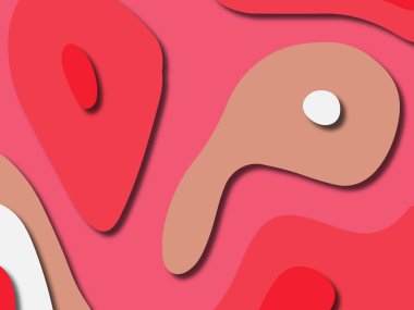 kağıt ile 3D arka plan şekilleri kesim. Soyut kağıt kitap kapağı için şablon arka plan bölmek. Kağıt arka plan kes. Soyut gerçekçi kağıt dekorasyon tasarımı için