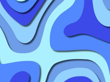 kağıt ile 3D arka plan şekilleri kesim. Soyut kağıt kitap kapağı için şablon arka plan bölmek. Kağıt arka plan kes. Soyut gerçekçi kağıt dekorasyon tasarımı için