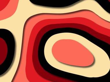 kağıt ile 3D arka plan şekilleri kesim. Soyut kağıt kitap kapağı için şablon arka plan bölmek. Kağıt arka plan kes. Soyut gerçekçi kağıt dekorasyon tasarımı için