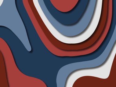 kağıt ile 3D arka plan şekilleri kesim. Soyut kağıt kitap kapağı için şablon arka plan bölmek. Kağıt arka plan kes. Soyut gerçekçi kağıt dekorasyon tasarımı için