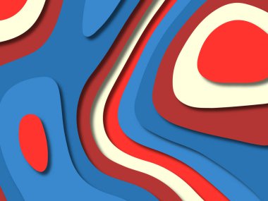 kağıt ile 3D arka plan şekilleri kesim. Soyut kağıt kitap kapağı için şablon arka plan bölmek. Kağıt arka plan kes. Soyut gerçekçi kağıt dekorasyon tasarımı için