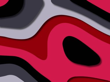 kağıt ile 3D arka plan şekilleri kesim. Soyut kağıt kitap kapağı için şablon arka plan bölmek. Kağıt arka plan kes. Soyut gerçekçi kağıt dekorasyon tasarımı için