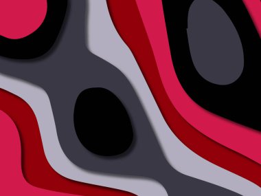 kağıt ile 3D arka plan şekilleri kesim. Soyut kağıt kitap kapağı için şablon arka plan bölmek. Kağıt arka plan kes. Soyut gerçekçi kağıt dekorasyon tasarımı için