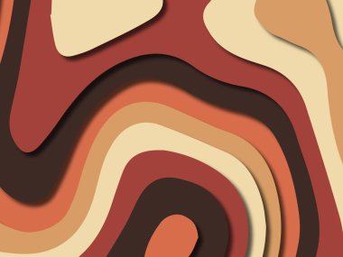 kağıt ile 3D arka plan şekilleri kesim. Soyut kağıt kitap kapağı için şablon arka plan bölmek. Kağıt arka plan kes. Soyut gerçekçi kağıt dekorasyon tasarımı için