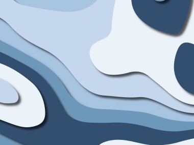 kağıt ile 3D arka plan şekilleri kesim. Soyut kağıt kitap kapağı için şablon arka plan bölmek. Kağıt arka plan kes. Soyut gerçekçi kağıt dekorasyon tasarımı için