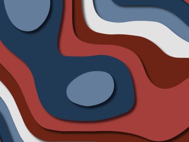 kağıt ile 3D arka plan şekilleri kesim. Soyut kağıt kitap kapağı için şablon arka plan bölmek. Kağıt arka plan kes. Soyut gerçekçi kağıt dekorasyon tasarımı için