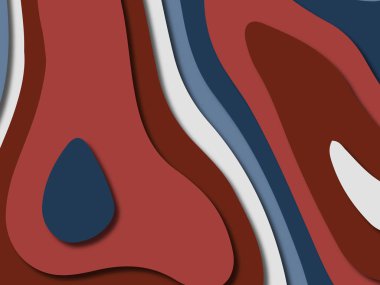 kağıt ile 3D arka plan şekilleri kesim. Soyut kağıt kitap kapağı için şablon arka plan bölmek. Kağıt arka plan kes. Soyut gerçekçi kağıt dekorasyon tasarımı için