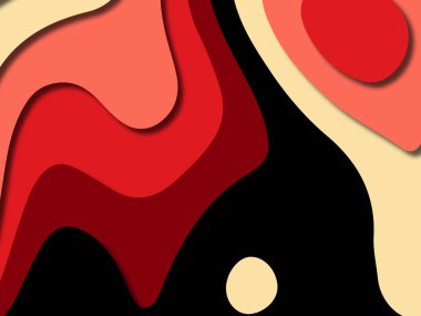 kağıt ile 3D arka plan şekilleri kesim. Soyut kağıt kitap kapağı için şablon arka plan bölmek. Kağıt arka plan kes. Soyut gerçekçi kağıt dekorasyon tasarımı için